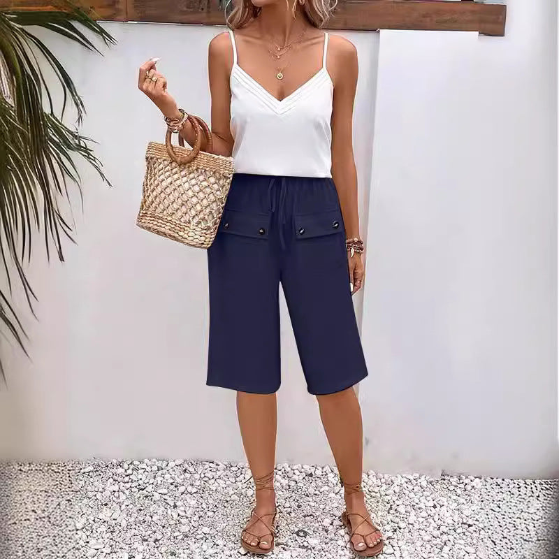 Noria™ - Pocket Button Shorts