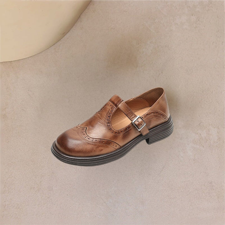 Zayana™ - Elegant Mary Jane Leather Shoes