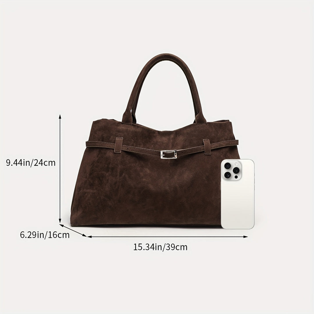 Indiya™ - Elegant Suede Tote Bag