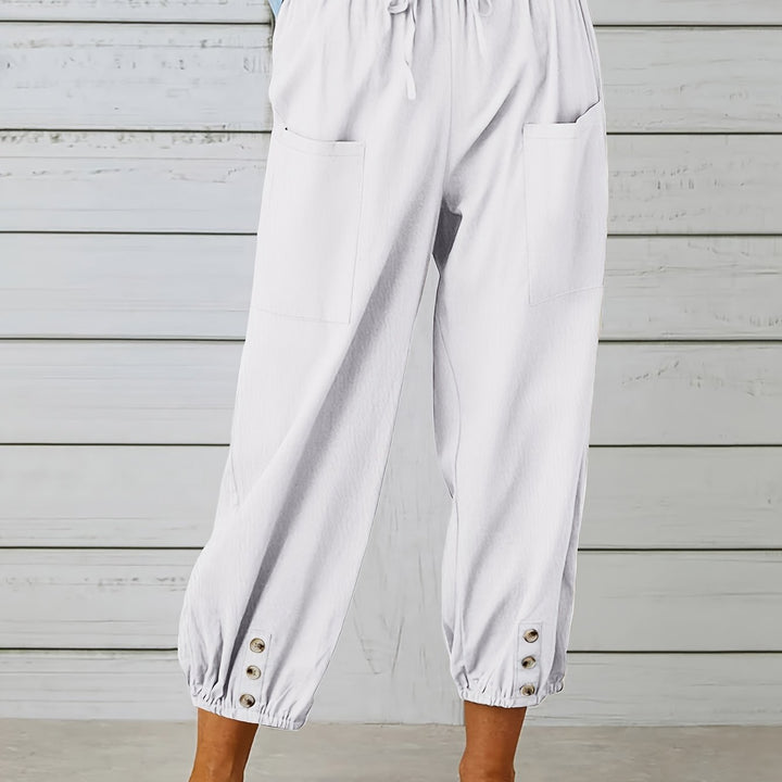 Wide Leg Capri Pants