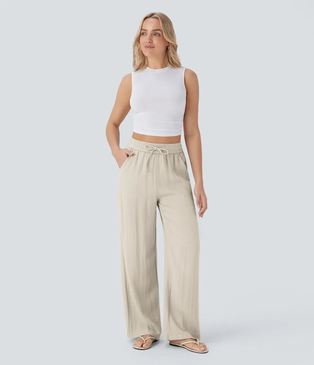 Zafeiria™ - Elegant linen pants