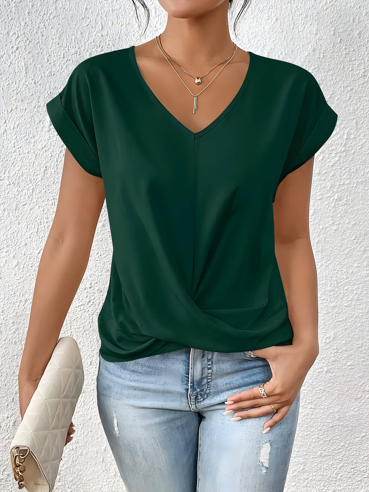 Maya – Twist Front V-Neck Top