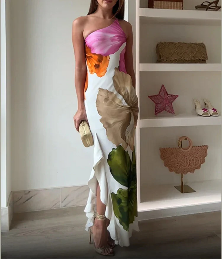 The Diana - Elegant Patchwork Maxi Dress