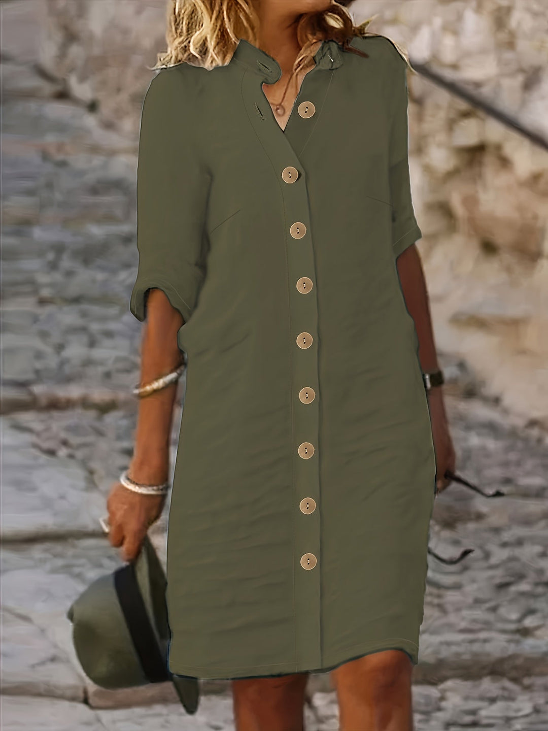 Jurele – Button-Down Shirt Dress