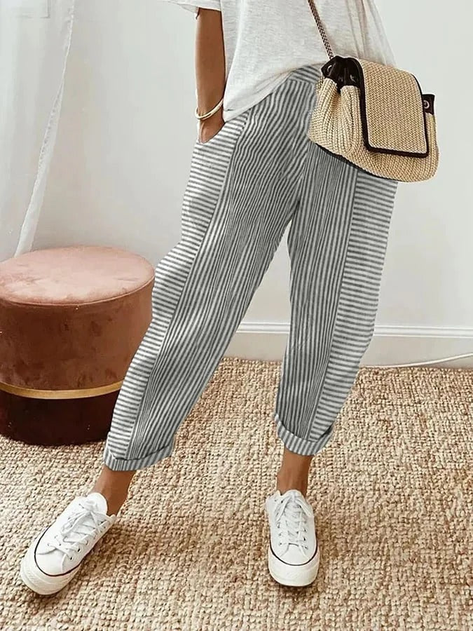 Roah – Striped Relaxed Trousers